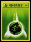 Pokemon Card - Grass Energy Base Set Shadowless 99/102 1st Edition Common