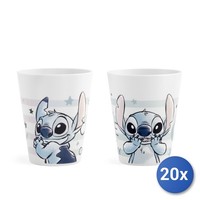 20X Lulabi Kinderbecher Stitch Disney Aus Pet, Dekoriert, 300 Ml