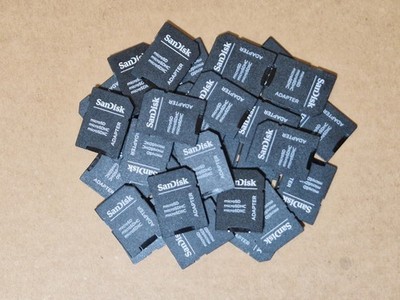 50 X SANDISK MICRO SD ZU STANDARD SD SDHC SDXC SPEICHERKARTE ADAPTER KONVERTER