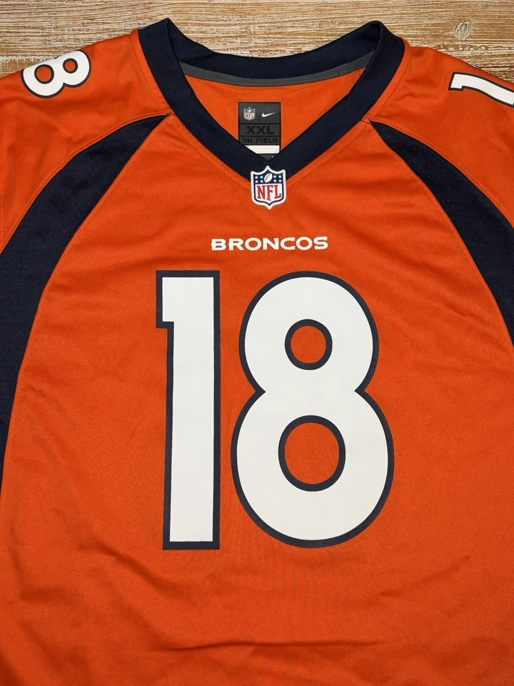 Футболка Denver Broncos Nike On Field Jersey Peyton Manning размер XXL оранжевая NFL - Изображение 2 из 4