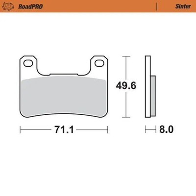 406301 BREMSBELAG VORNE ROADPRO SINDER KLZ 1000 ABS VERSYS TOURER 2023