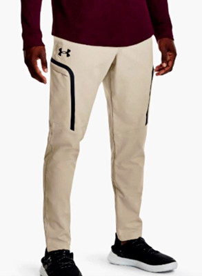 Under Armour UA Sportstyle Elite Cargo Jogger Men s L Beige Drawstring