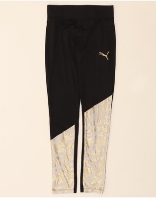 Puma Mädchen Leggings 14-15 Jahre Large schwarz Colourblock DA07