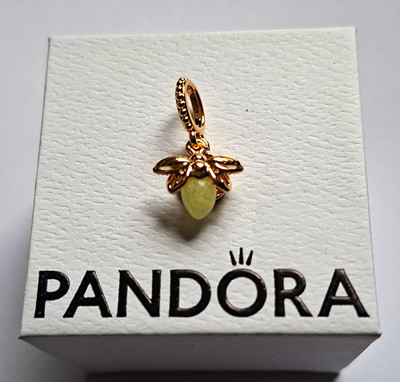 PANDORA Dangle Charm Anhänger Glühwürmchen SHINE  goldfarben