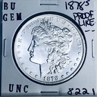 1878 S BU GEM MORGAN SILVER DOLLAR UNC MS+++ U.S. MINT RARE COIN 8221