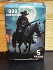 5g Silver. Pan Silver Skeleton Cowboy. 999 Fine