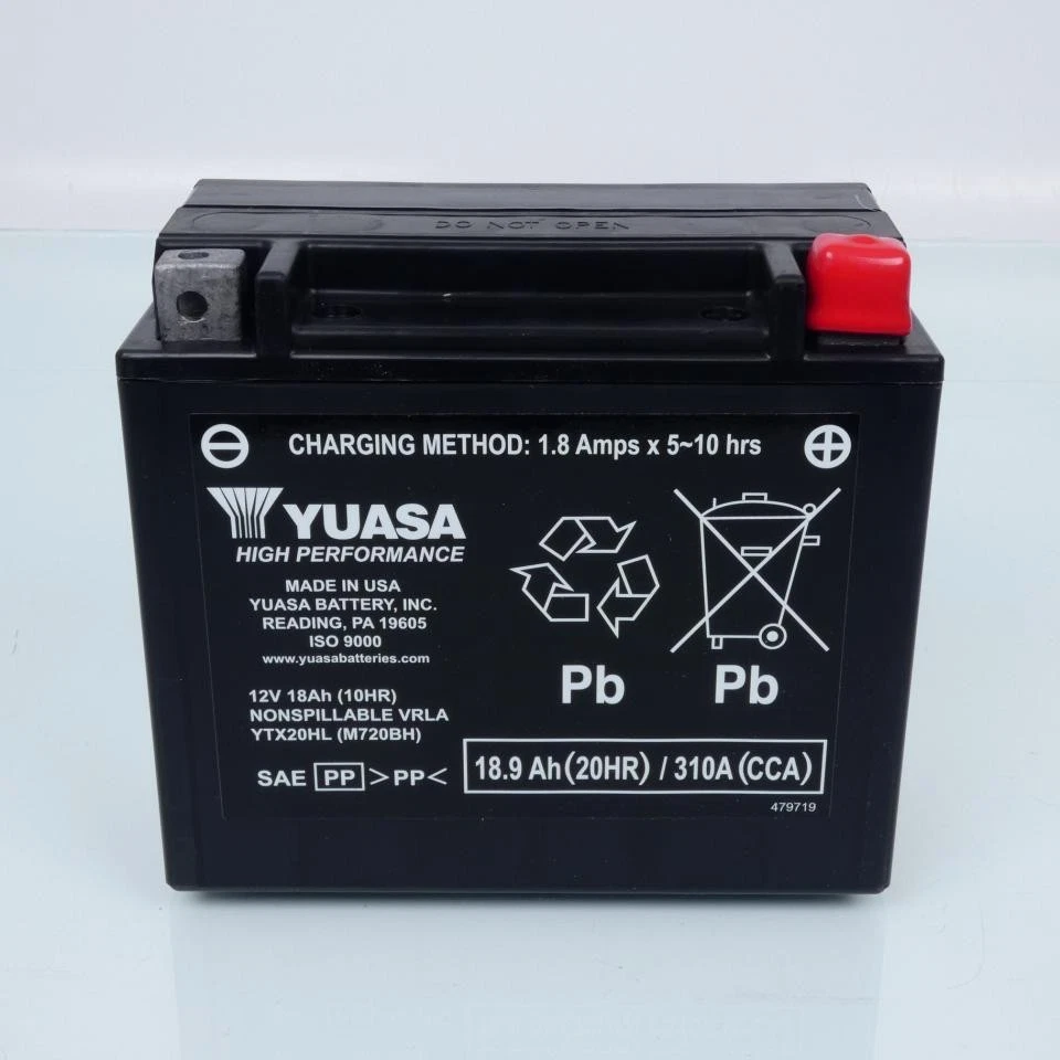 Batterie SLA Yuasa pour Moto Harley Davidson 1584 Flstc Heritage Softail Cl 2008 - Photo 2/4