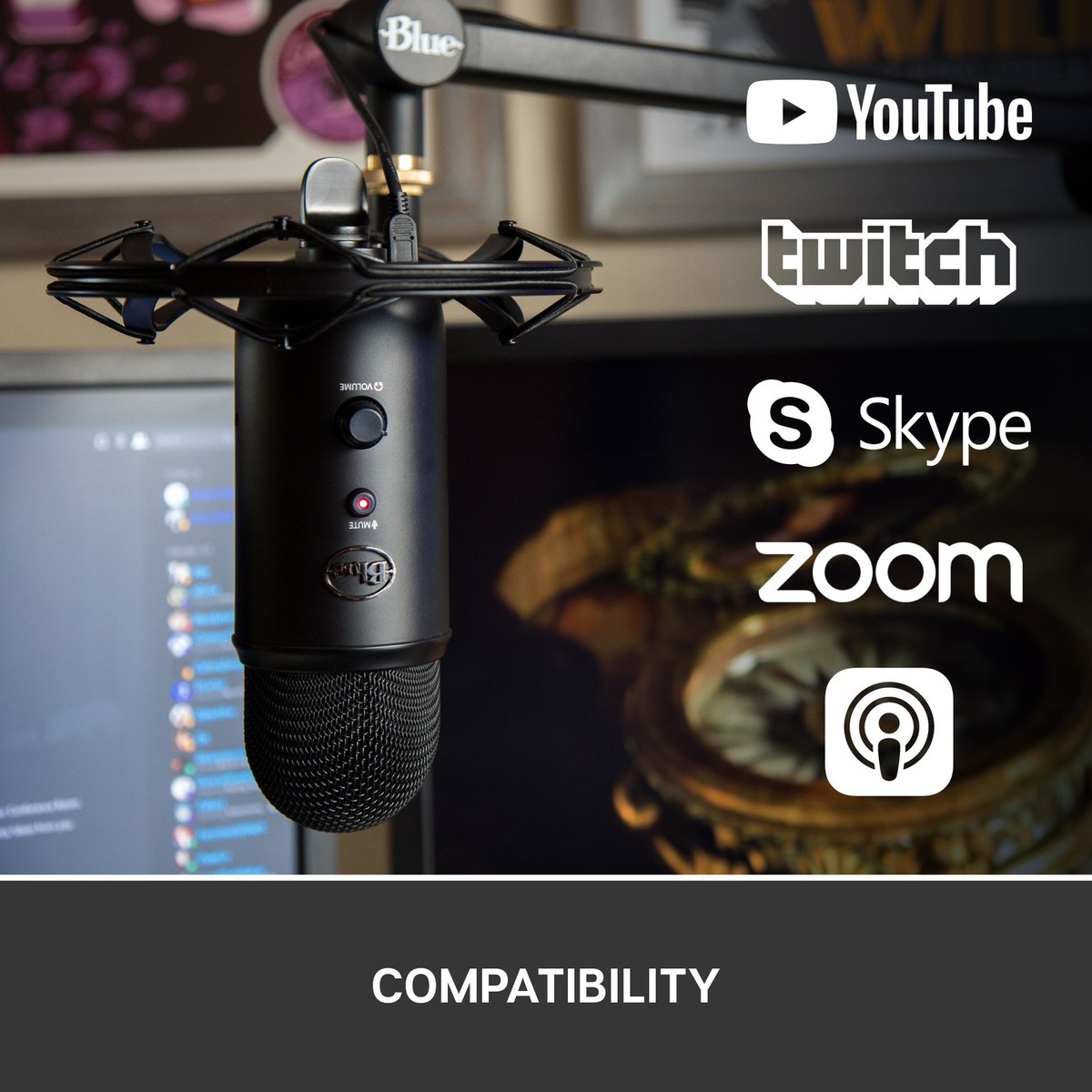 Blue Microphones Yeticaster ストリーミングセット Amazon.com: Blue Microphones Blue Yeticaster Professional