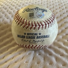 Asdrubal Cabrera New York Mets Vs SD Padres Game Used Baseball MLB COA