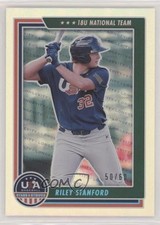 2022 Panini USA Baseball Stars & Stripes Holo Blue 50/60 Riley Stanford #49 uk2