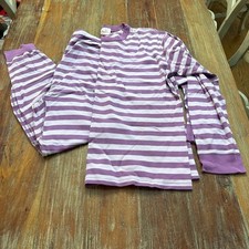 Hanna Andersson Adult Pajama Set XXL Purple/Lilac Striped