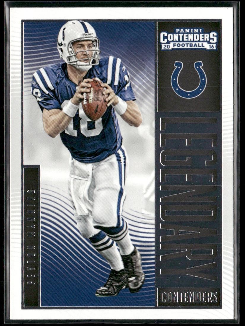 2016 Panini Contenders Peyton Manning #16 Legendary Contenders Colts