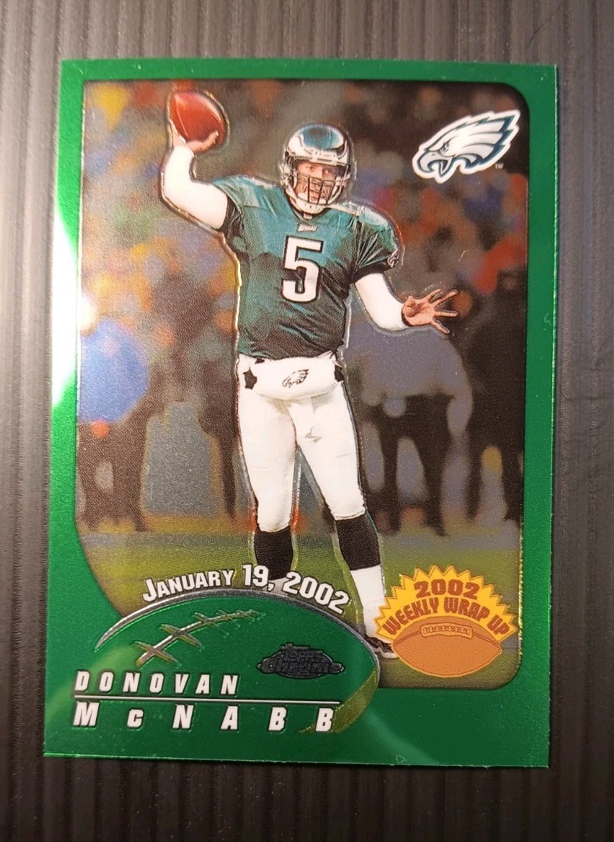 2002 TOPPS CHROME #164 DONOVAN MCNABB Green Eagles