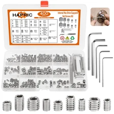 400 Pcs 25 Size Set Screws Metric&Sae Set Screw Assortment Kit 304 Stainless Ste