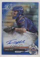 2017 Bowman Chrome Prospect Blue Mojo Refractor 114/150 Tomas Nido Auto 08jk