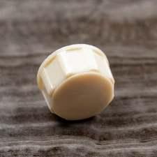 Vintage 1930s-40s Radio Knob 1pc Deco Plaskon 1/4" Opening w/ Set Screw