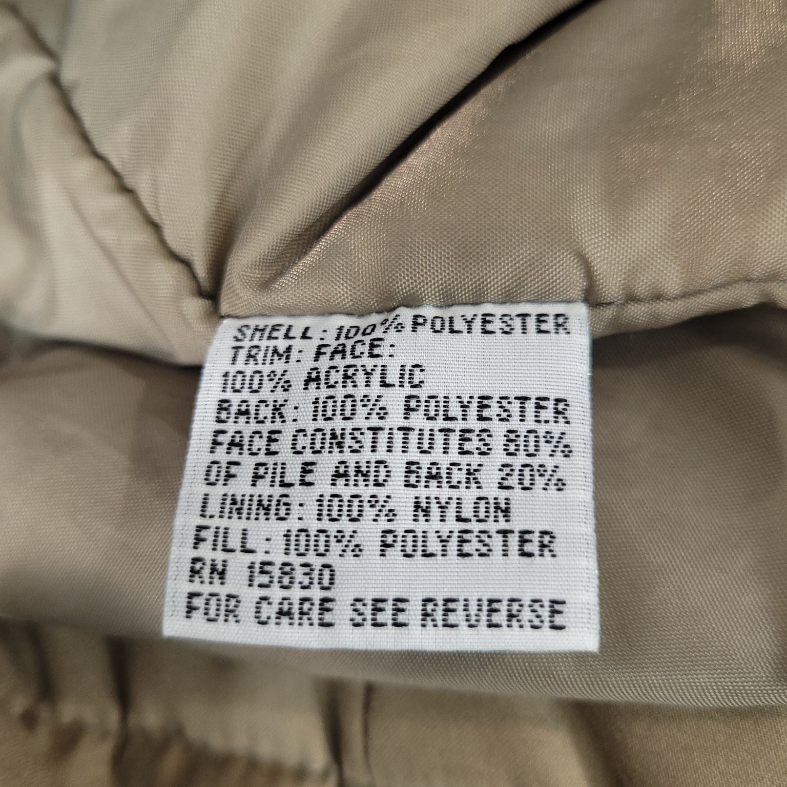 Basic Editions Women's Beige Jacket Small Faux Fu… - image 10