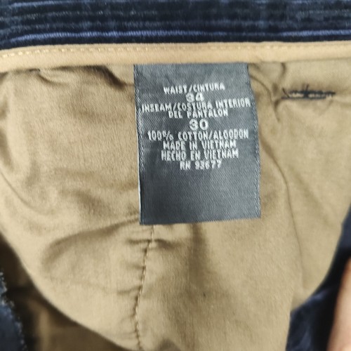 St. John's Bay Pantaloni da uomo in velluto a coste gamba dritta Relaxed Fit, 34 x 30, Navy - Foto 10 di 12