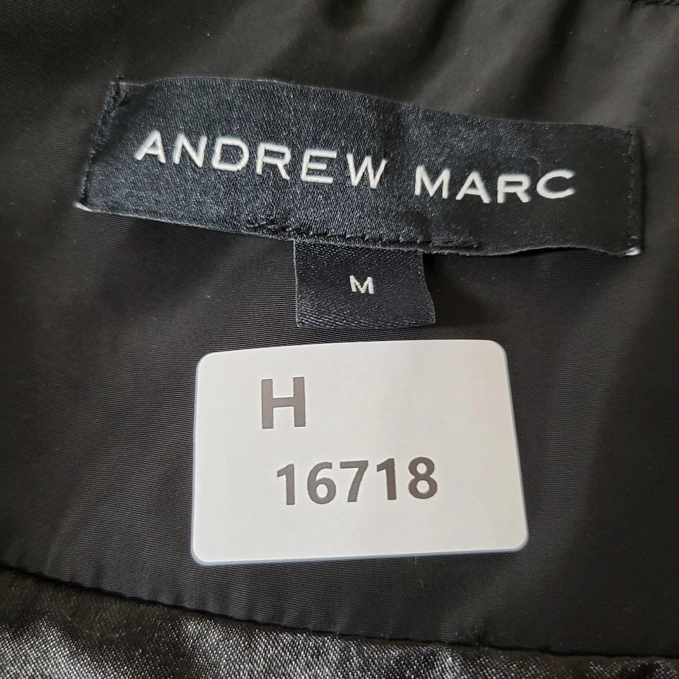 Chaleco Andrew Marc Mujer M Negro Acolchado Diamante Cremallera Foto 2 de 4