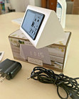 Laura Ashley Portable LED Desk Faux Distressed Wood Digital Clock Power/Battery  — photo 4