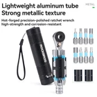 ROCKBROS Bike Two-way Ratchet Wrench Tool Set Multifunction with 8Magnetic Bits