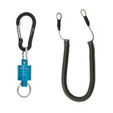 Strongest Magnetic Fly Fishing Net Release - Retractable Coiled Lanyard w/ Carab