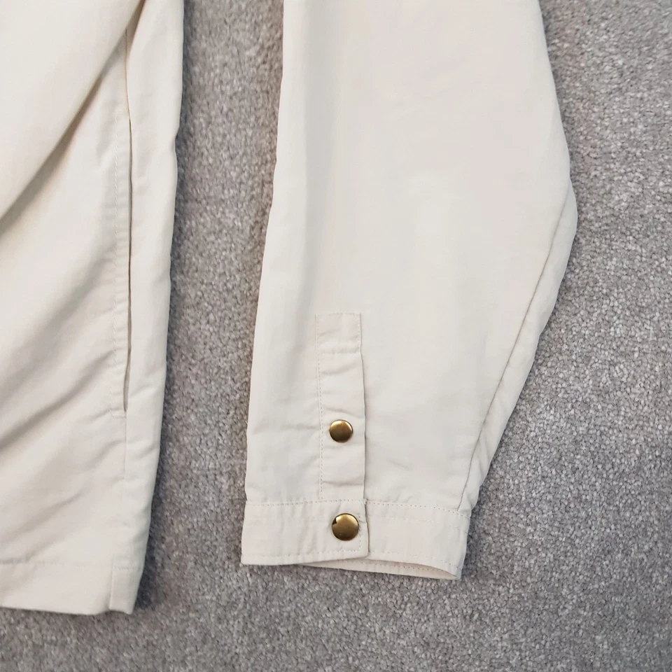 Lyle & Scott Hombres Chaqueta 2XL XXL Beige Sobrecamisa Informal Mod Liam Terraza Ska Foto 2 de 4