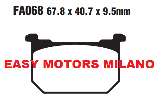 Paire Plaquette de Frein EBC Avant FA068 Kawasaki GPZ 1100 1982> - Photo 1/2