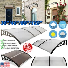 Outdoor Front Door Window Awning Patio Canopy Rain Cover UV Protected Eaves US