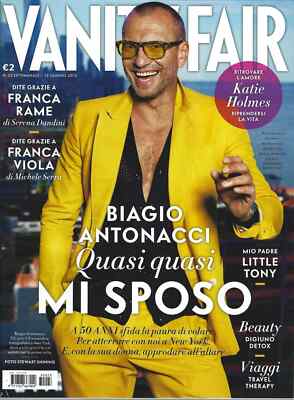 Biagio Antonacci Vanity Fair Magazine Italy 6/12/2013