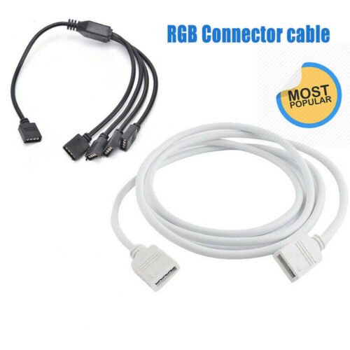 RGB Verlängerungskabel LED Strip Stecker kabel Verlängerung Verbindung Zubehör - Afbeelding 1 van 12