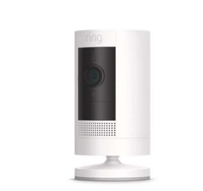 Ring Stick Up Cam Indoor/Outdoor 1080p Security Camera White 3rd Br WiFi battery