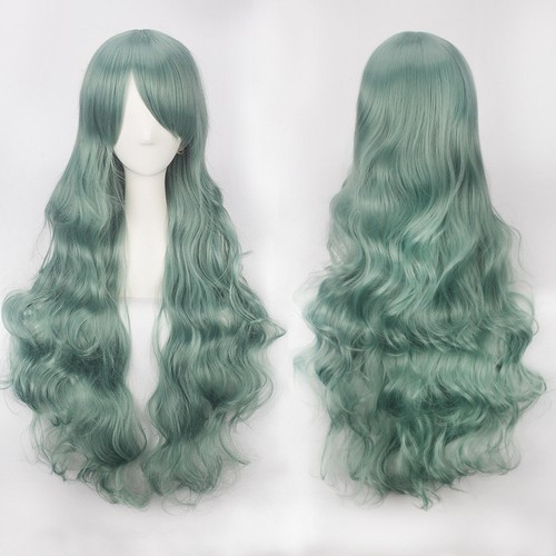 Fashion 80cm Cosplay Costume Long Full Hair Wavy Curly Wig Wigs Women Girls AU - Picture 34 of 61