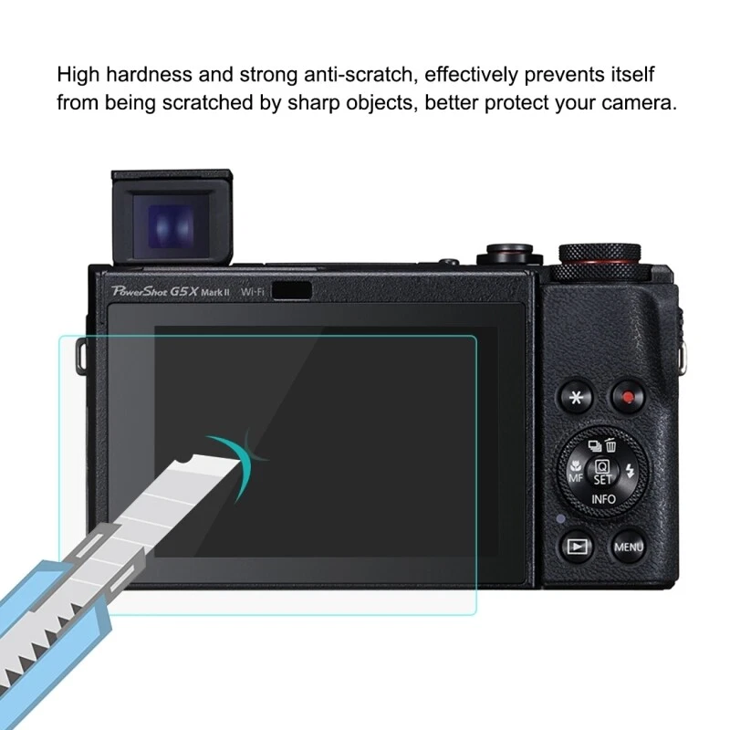 For Canon PowerShot G5X G7X G9X Mark II III Tempered Glass Film Screen Protector - Image 4 of 4