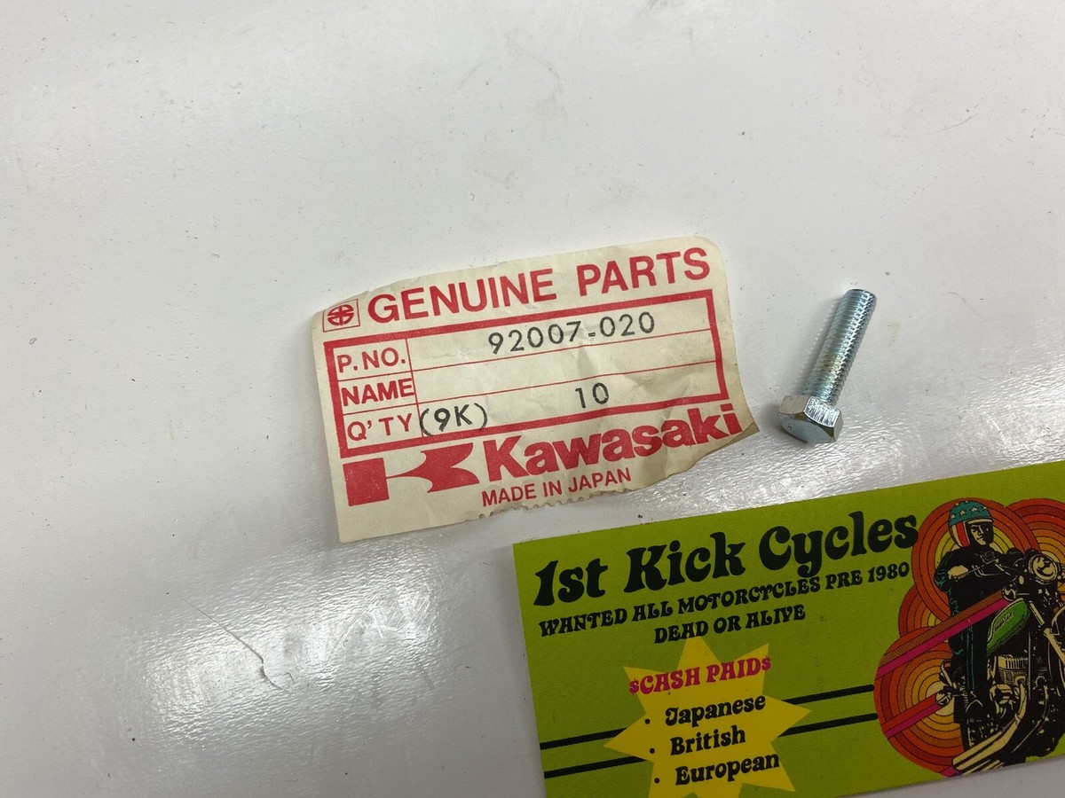 NOS Kawasaki A1 Z1 H1 H2 W1 W2 S2 S3 A7 Hex Head Bolt 92007-020