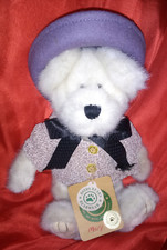Rare White Boyds Bear Vintage Collectors Retired Blue Hat Plush Toy Gift Mary