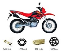 Honda XR125 L 2003-2007 GOLD Chain and Sprocket Heavy Duty Kit