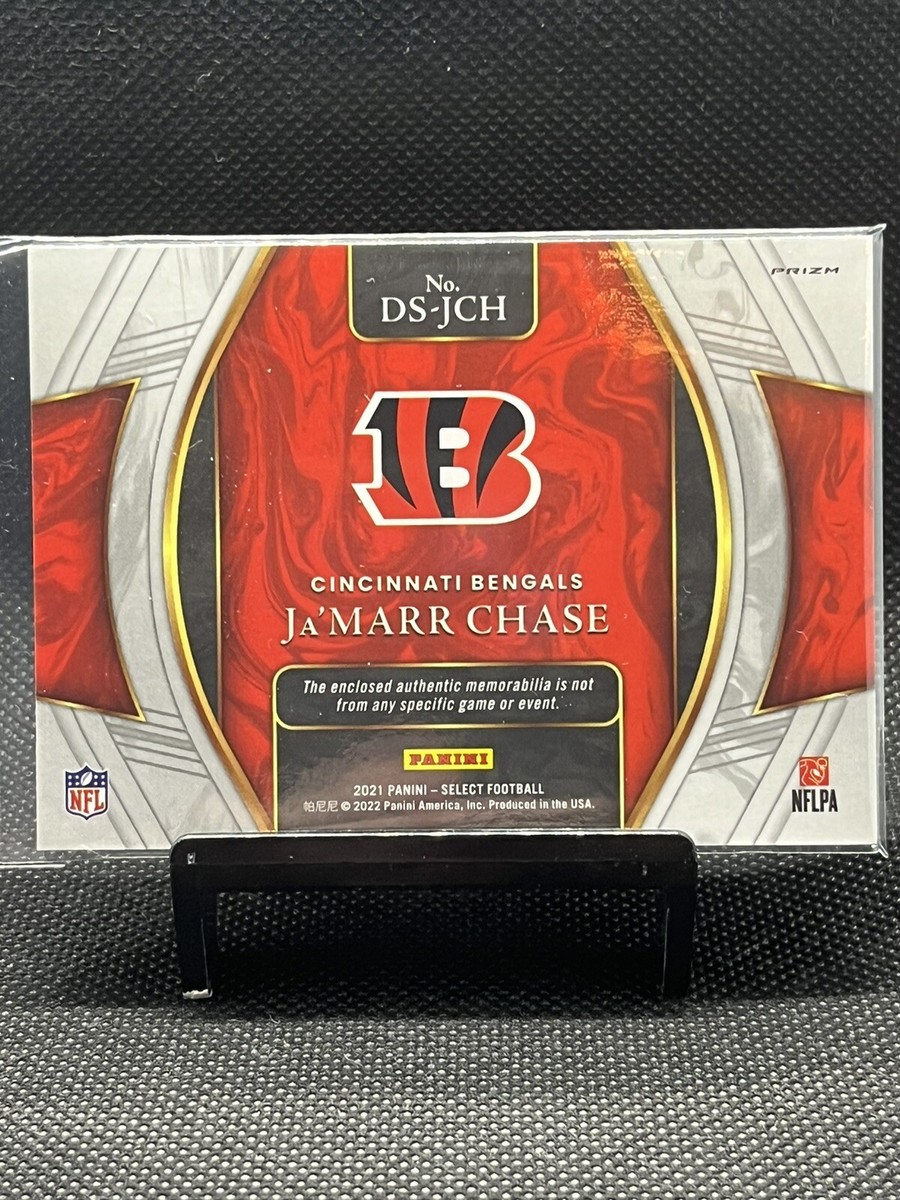 Ja'MARR CHASE 2021 Panini Select Draft Selections Prizm RC Jersey