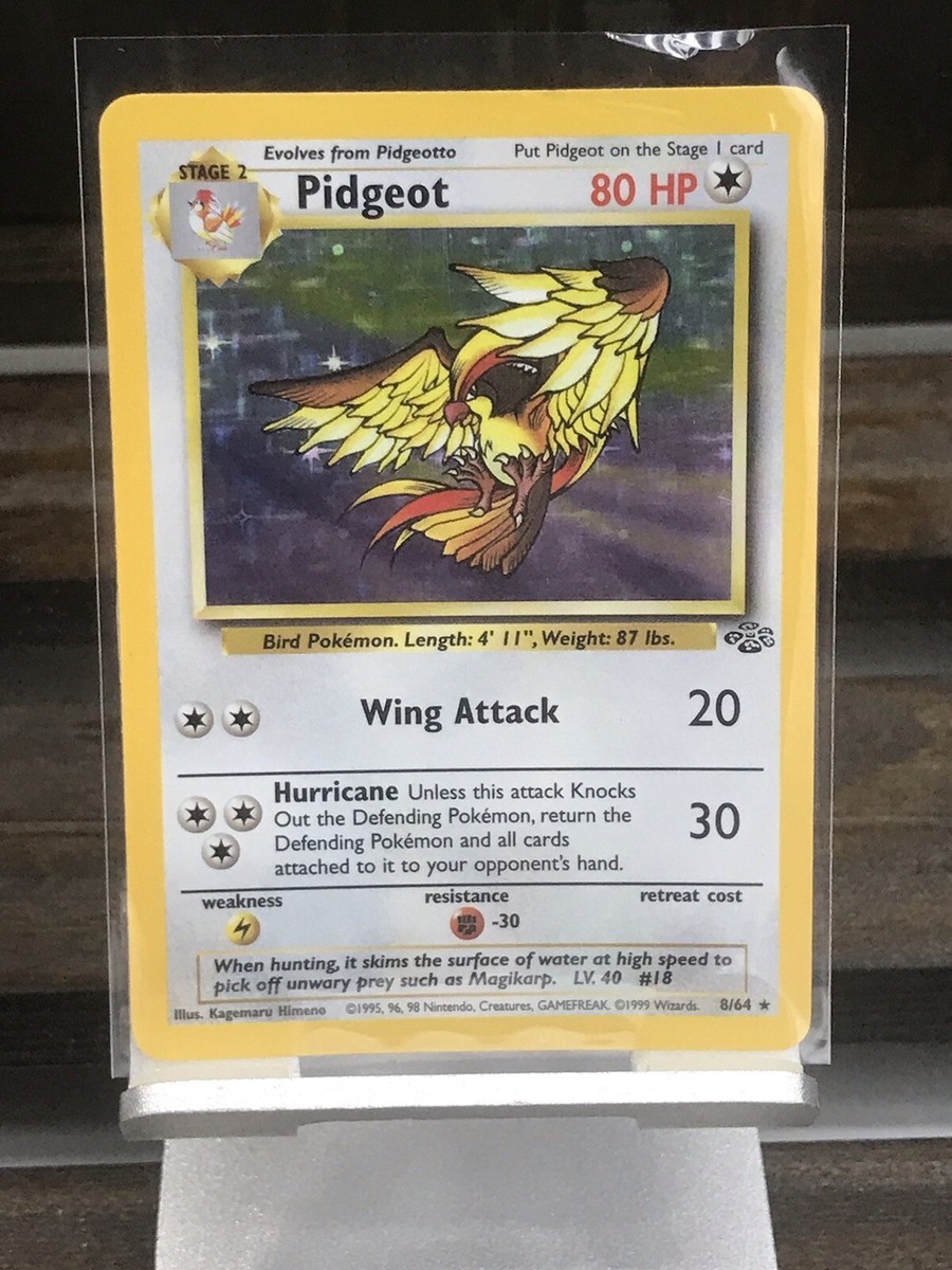 1995 pidgeot pokemon card value Pidgeot 24/64 - NM / M - RARE Non Holo Jungle Pokemon Card - $2 Flat  Shipping