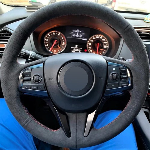 Alcantara Steering Wheel Cover Real Leather Wheel Wrap for ACURA CDX 2016-2018 D - Picture 7 of 12