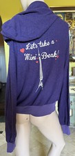 New RARE WILDFOX Take Break Hoodie Oxford Raven Jumper Sweatshirt Eggplant S