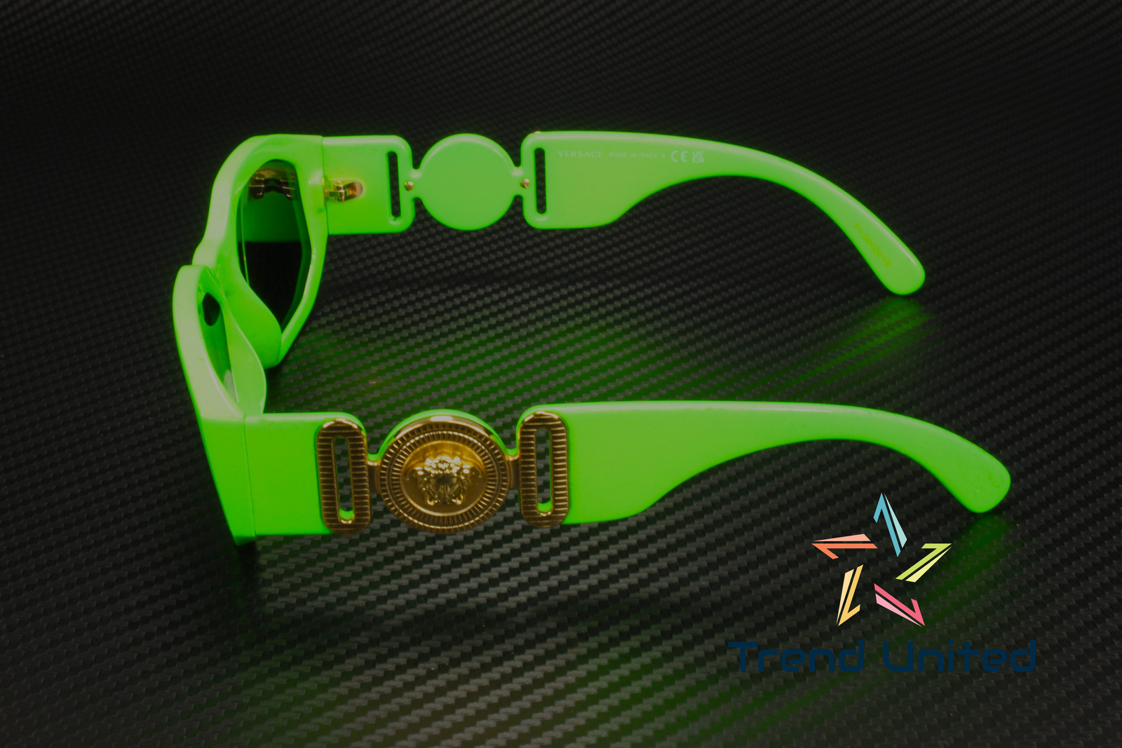 VERSACE VE4361 531987 Green Fluo Dark Grey 53 mm Men