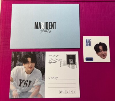 STRAY KIDS MAXIDENT Album Official Postcard, Envelope & Sticker Set - CHANGBIN