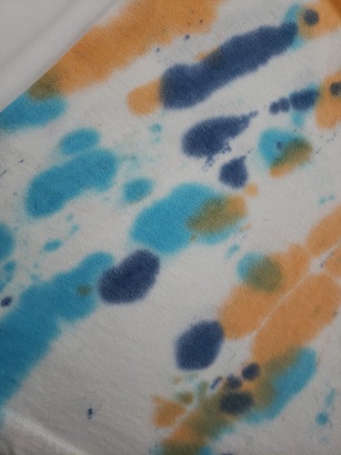 Prana "Wise Ass" Logo Short Sleeve T-shirt XL Mens Blue Orange Tie-dye - Picture 6 of 18