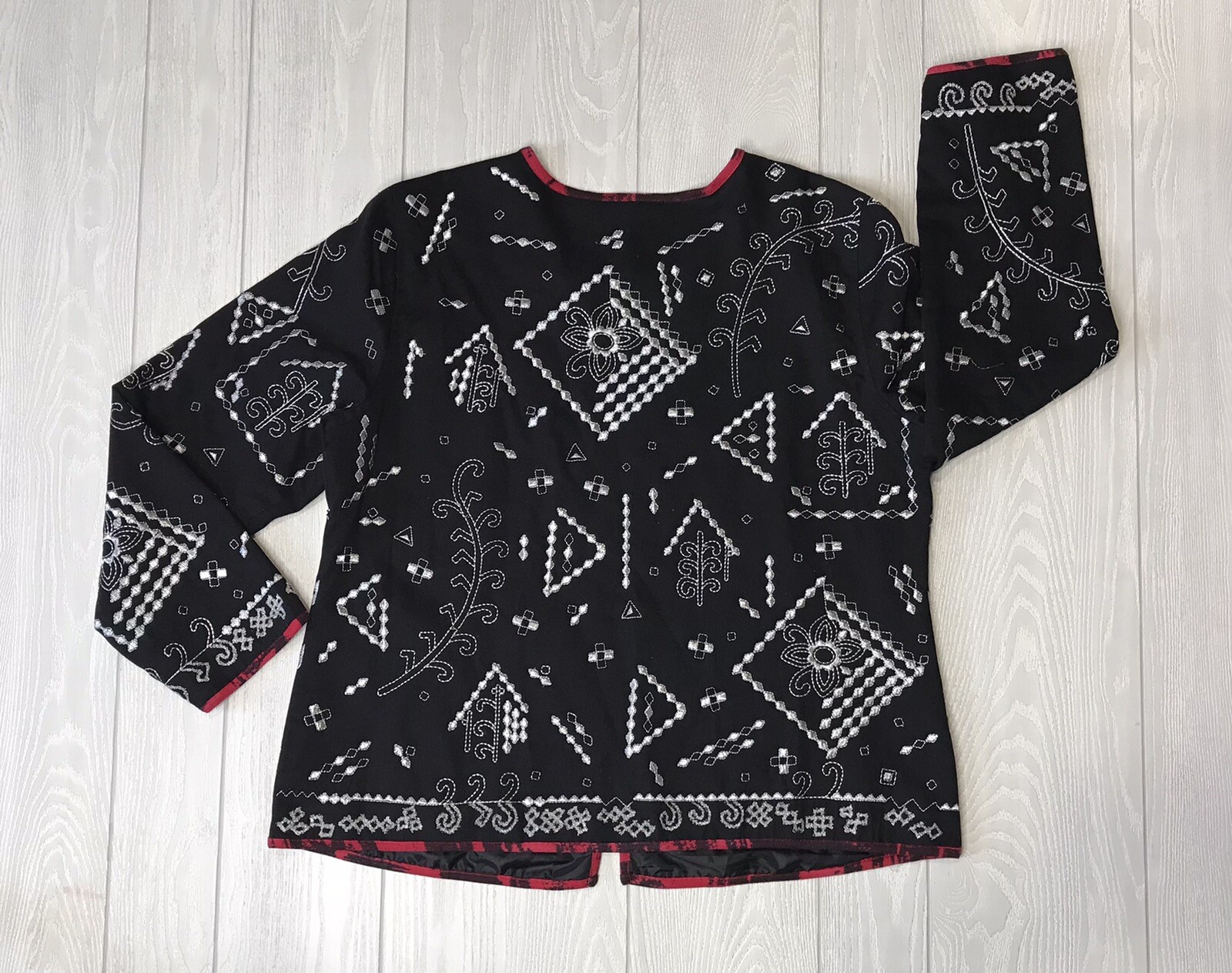 Notations women Jacket with Sequined Embroidered … - image 3