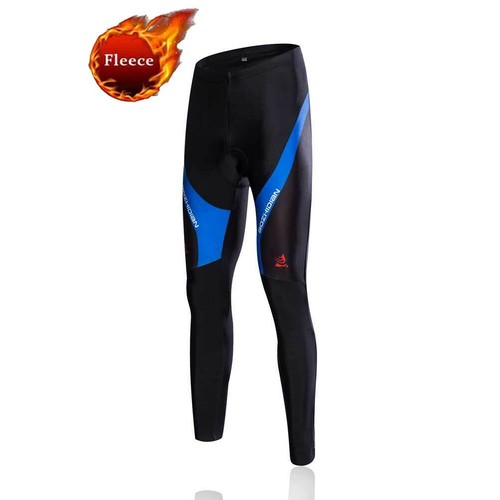 Men's Winter Cycling Pants Legging Fleece Thermal Padded Bike Cycle Tights - Picture 18 of 37