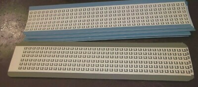 LOT OF 25 THOMAS & BETTS WCL13S WIRE MARKER CARDS (WL113)