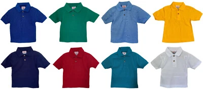Jungen Einfarbig Klassisch Polo, Kurz Ärmel, Kragen Sommer Top für Kids - Bild 1 von 3