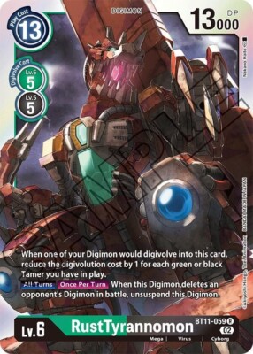 RustTyrannomon - BT11-059 NM - Digimon TCG