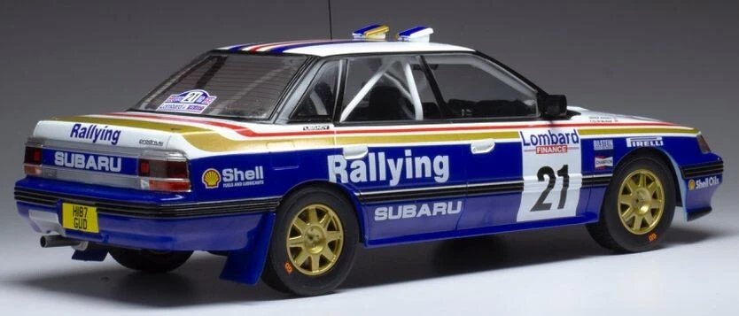 Coche de rally modelo McRae Subaru Legacy RS RAC Rally 1991 IXO diecast 18RMC080B 1:18 Foto 3 de 4